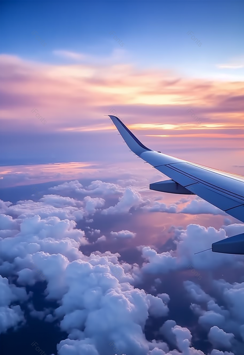 安全的飞机空中机翼单侧特写,高清,摄影图,摄影图片,图片大全,摄影图免费下载